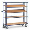 Shelved trolleys 4395 with 4 shelves - With 3 detachable shelves